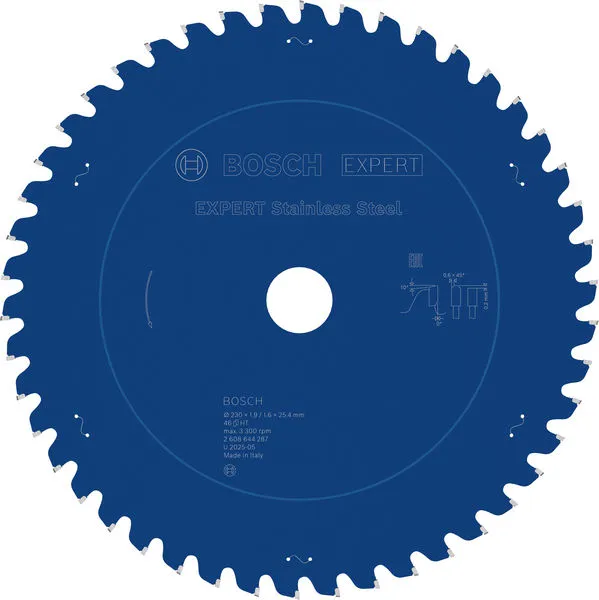 Bosch EXPERT Stainless Steel list kružne testere 230×1,9/1,6×25,4 mm, T46 2608644287