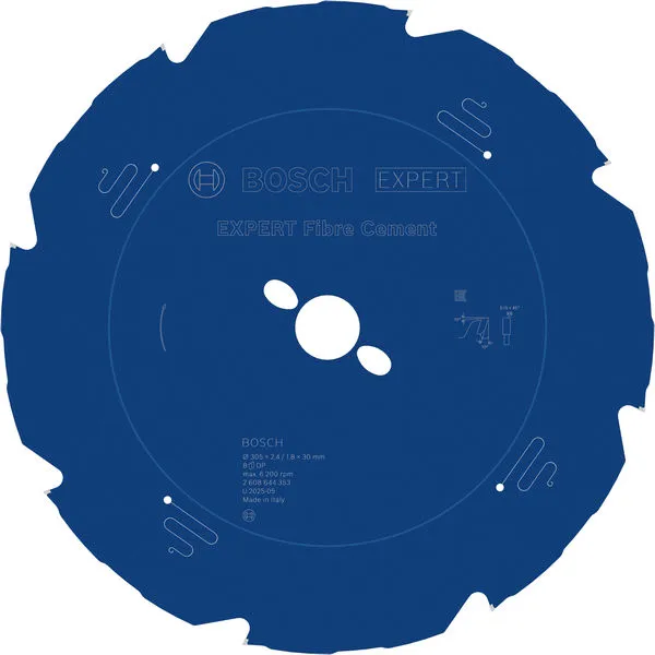 Bosch EXPERT Fibre Cement list kružne testere 305×2,4/1,8×30 mm, T8 2608644353