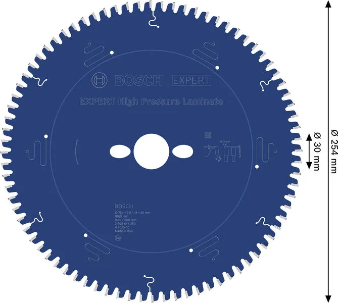 EXPERT High Pressure Laminate list kružne testere 254×2,8/1,8×30 mm, T80 2608644360