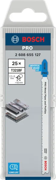 PRO Metal Pipes and Profiles T321BF list ubodne testere, 132 mm, 25 kom. 2608655127