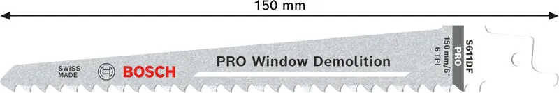 PRO Window Demolition S611DF list testere 1,25×19×150 mm, 2 kom 2608656271