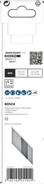 PRO Metal Demolition S925VF list testere 1,25×19×150 mm, 5 kom 2608657407
