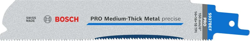 Bosch PRO Medium-Thick Metal precise S937BEF list testere, 1,1×25×150 mm, 5 kom. 2608658991