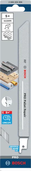 PRO Pallet Repair S1132VFR list testere, 0,9×19×225 mm, 5 kom. 2608659006