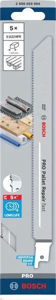 PRO Pallet Repair fast S1122HFR list testere, 0,9×19×225 mm, 5 kom. 2608659064
