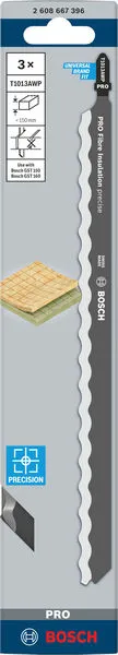 PRO Fibre Insulation precise T1013AWP listovi ubodne testere, 250 mm, 3 kom. 2608667396