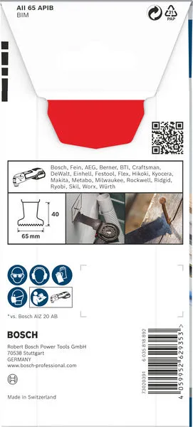 PRO AII 65 APIB list testere za višenamenski alat, 65×40 mm 2608669078