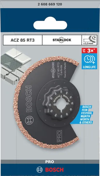 PRO ACZ 85 RT3 list testere za višenamenski alat, 85×2,5 mm 2608669120