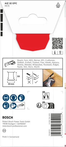List testere za sečenje drveta AIZ 32 EPC, Starlock, 32×60 mm 2608669247