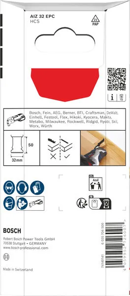 List testere za sečenje drveta AIZ 32 EPC, Starlock, 32×50 mm, 5 delova 2608669248