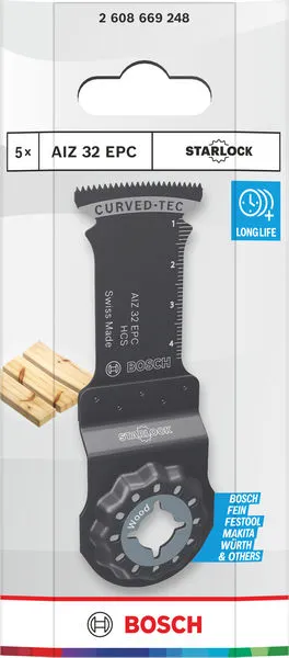 List testere za sečenje drveta AIZ 32 EPC, Starlock, 32×50 mm, 5 delova 2608669248