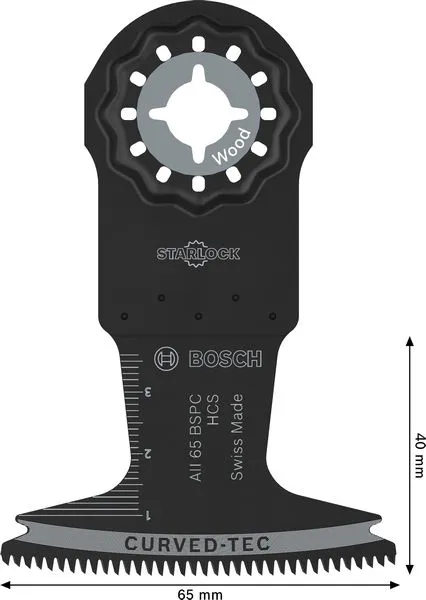 List testere za sečenje drveta AII 65 BSPC, Starlock, 65×40 mm, 5 delova 2608669259