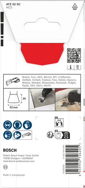 List testere za sečenje raznih materijala ATZ 52 SC, Starlock, 52×26 mm 2608669268