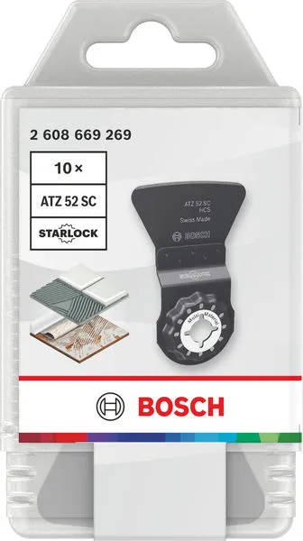List testere za sečenje raznih materijala ATZ 52 SC, Starlock, 52×26 mm, 10 delova 2608669269