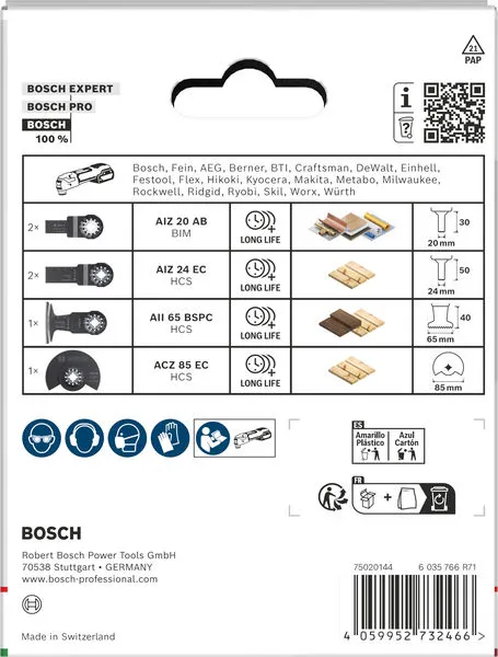 Komplet oštrica za drvo i meki metal, 6 kom. 2608669334