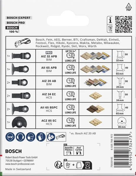 Wood and Soft Metal komplet, 9 kom. 2608669335