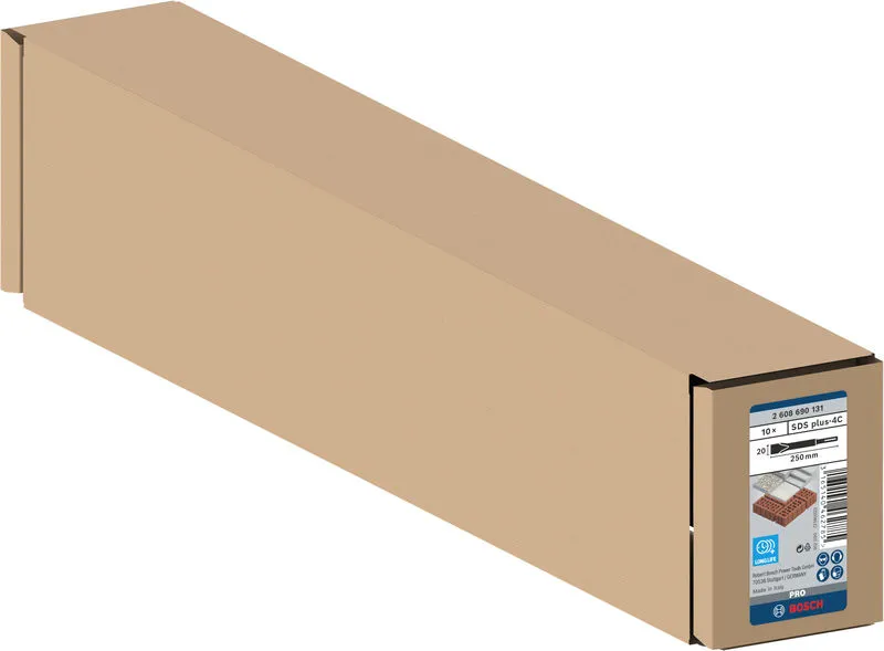 PRO SDS plus-4C set pljosnatih dleta 20×250 mm, 10 kom 2608690131