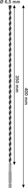 PRO HEX-5 burgija, 6,5×350×400 mm 2608706982