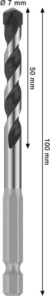 PRO HEX-5 burgija, 7×50×100 mm 2608706983