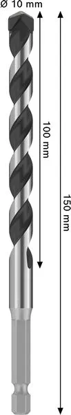 PRO HEX-5 burgija, 10×100×150 mm 2608706990