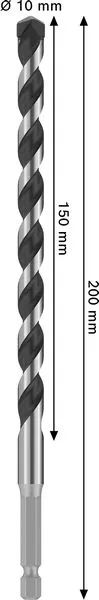 PRO HEX-5 burgija, 10×150×200 mm 2608706991