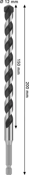 PRO HEX-5 burgija, 12×150×200 mm 2608706994