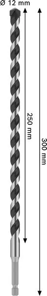 PRO HEX-5 burgija, 12×250×300 mm 2608706995