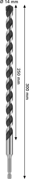 PRO HEX-5 burgija, 14×250x300 mm 2608706998