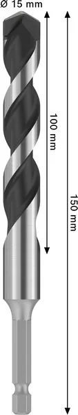 PRO HEX-5 burgija, 15×100x150 mm 2608707000