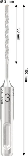 PRO SDS plus-5X burgija za udarne bušilice, 3×50×100 mm 2608707226