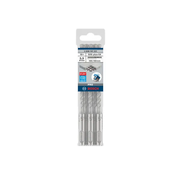 PRO SDS plus-5X burgija za udarne bušilice, 5,5×100×160 mm 2608707231