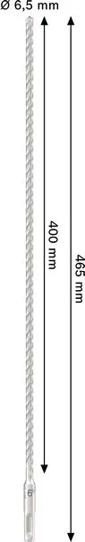 PRO SDS plus-5X burgija za udarne bušilice, 6,5×400×465 mm 2608707232