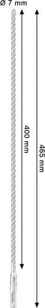 PRO SDS plus-5X burgija za udarne bušilice, 7×400×465 mm 2608707234
