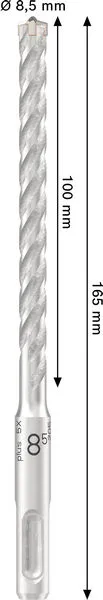 PRO SDS plus-5X burgija za udarne bušilice, 8,5×100×165 mm 2608707235