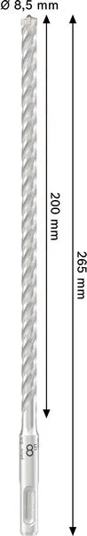 PRO SDS plus-5X burgija za udarne bušilice, 8,5×200×265 mm 2608707237
