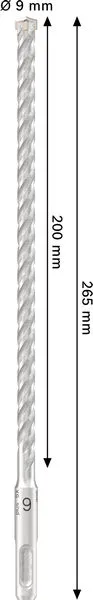 PRO SDS plus-5X burgija za udarne bušilice, 9×200×265 mm 2608707238