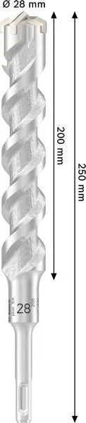 PRO SDS plus-5X burgija za udarne bušilice, 28×200×250 mm 2608707241