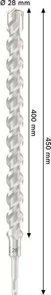 PRO SDS plus-5X burgija za udarne bušilice, 28×400×450 mm 2608707242