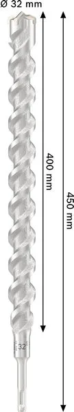 PRO SDS plus-5X burgija za udarne bušilice, 32×400×450 mm 2608707245