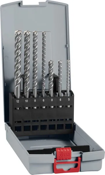 Bosch Komplet PRO SDS plus-5X burgija za udarne bušilice od 5/6/8/6/8/10/12 mm, 7 delova 2608707246
