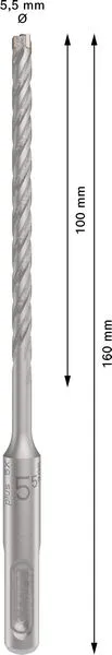 PRO SDS plus-5X burgija za udarne bušilice 5,5×100×160 mm 2608833775