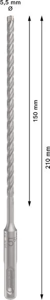 PRO SDS plus-5X burgija za udarne bušilice 5,5×150×210 mm 2608833776