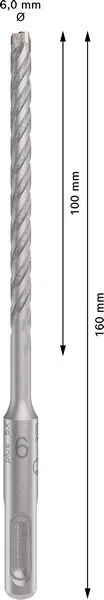 PRO SDS plus-5X burgija za udarne bušilice 6×100×160 mm 2608833778