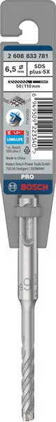 PRO SDS plus-5X burgija za udarne bušilice 6,5×50×110 mm 2608833781