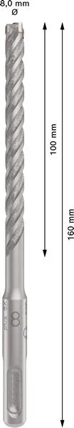 PRO SDS plus-5X burgija za udarne bušilice 8×100×160 mm 2608833789