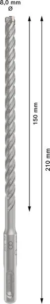 PRO SDS plus-5X burgija za udarne bušilice 8×150×210 mm 2608833790