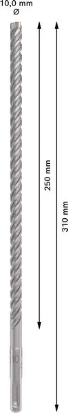 PRO SDS plus-5X burgija za udarne bušilice 10×250×310 mm 2608833801