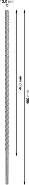 PRO SDS plus-5X burgija za udarne bušilice 12×400×460 mm 2608833812