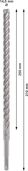 PRO SDS plus-5X burgija za udarne bušilice 14×250×310 mm 2608833819
