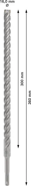 PRO SDS plus-5X burgija za udarne bušilice 16×300×360 mm 2608833828